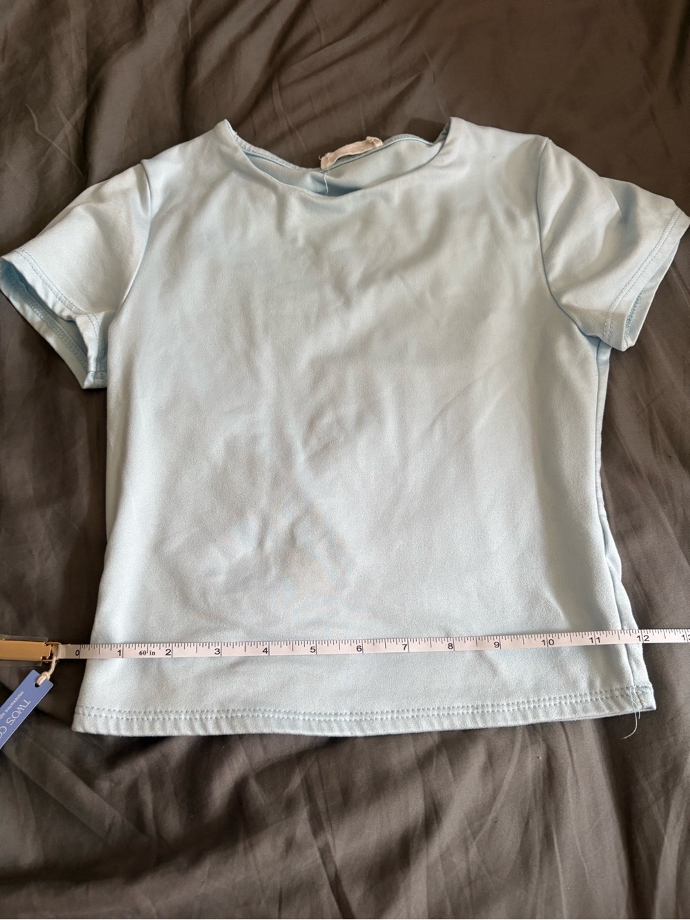 Light Blue Cropped Top